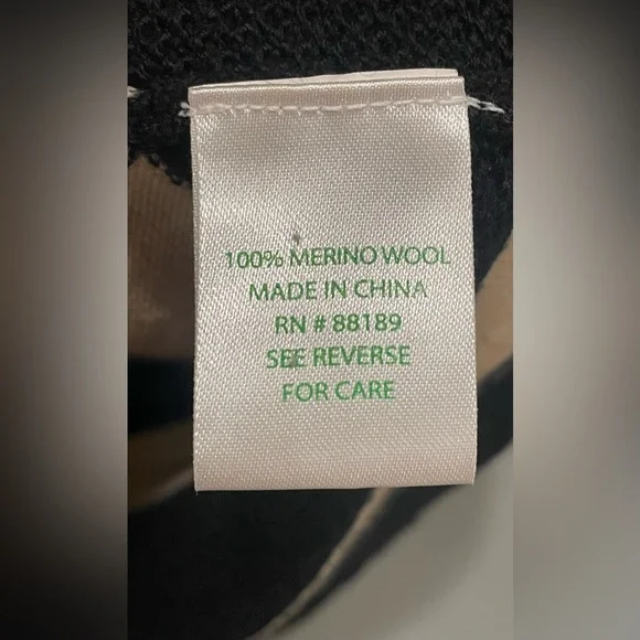 Lilly Pulitzer Black Connie Stripe Merino Wool Sweater Dress-Size XS - Picture 6 of 6